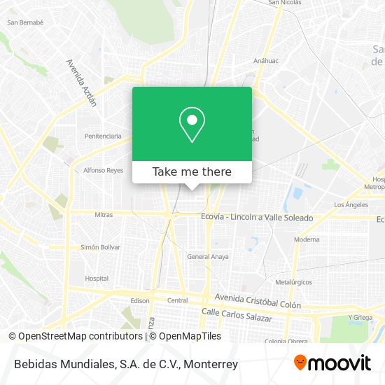 Mapa de Bebidas Mundiales, S.A. de C.V.