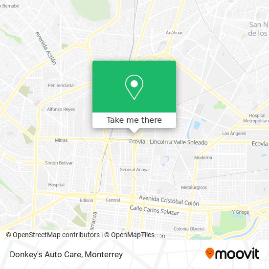 Mapa de Donkey's Auto Care