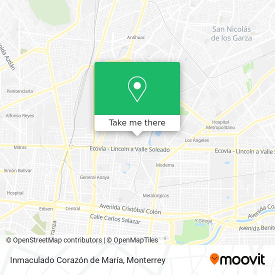 Inmaculado Corazón de María map