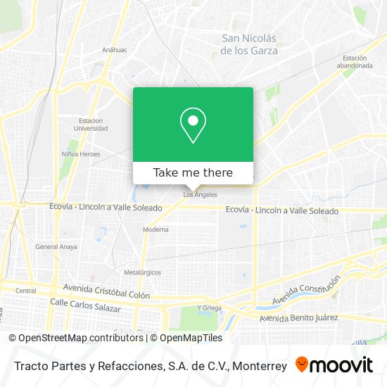 Tracto Partes y Refacciones, S.A. de C.V. map