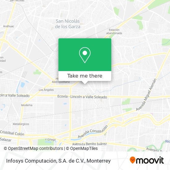 Infosys Computación, S.A. de C.V. map