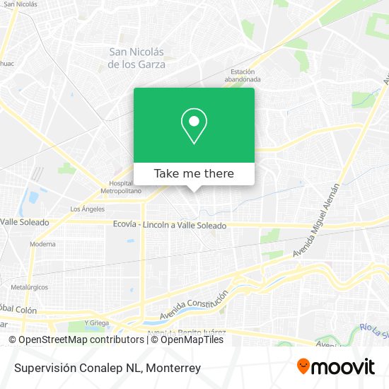 Supervisión Conalep NL map