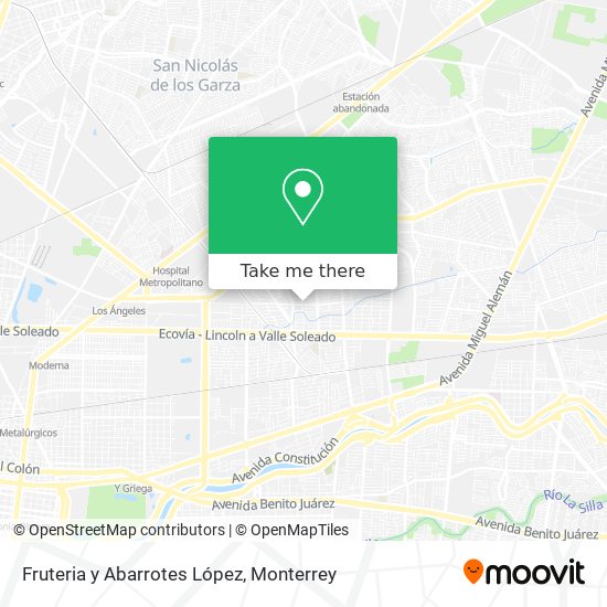 Mapa de Fruteria y Abarrotes López