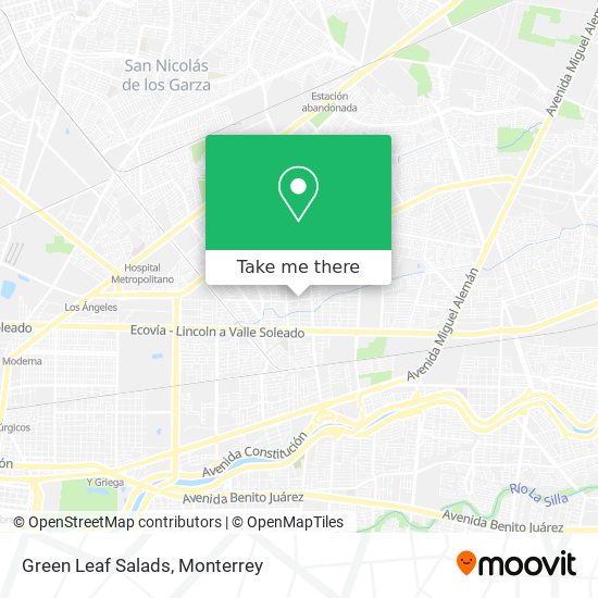 Mapa de Green Leaf Salads