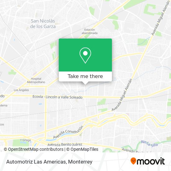 Automotriz Las Americas map