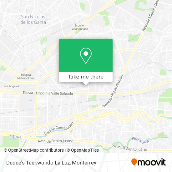Duque's Taekwondo La Luz map