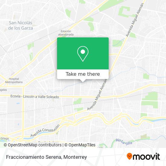 Fraccionamiento Serena map