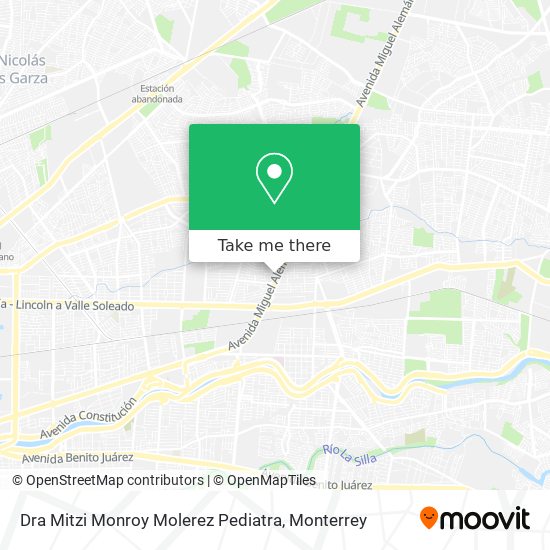 Mapa de Dra Mitzi Monroy Molerez Pediatra