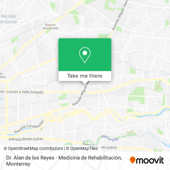 Mapa de Dr. Alan de los Reyes - Medicina de Rehabilitación