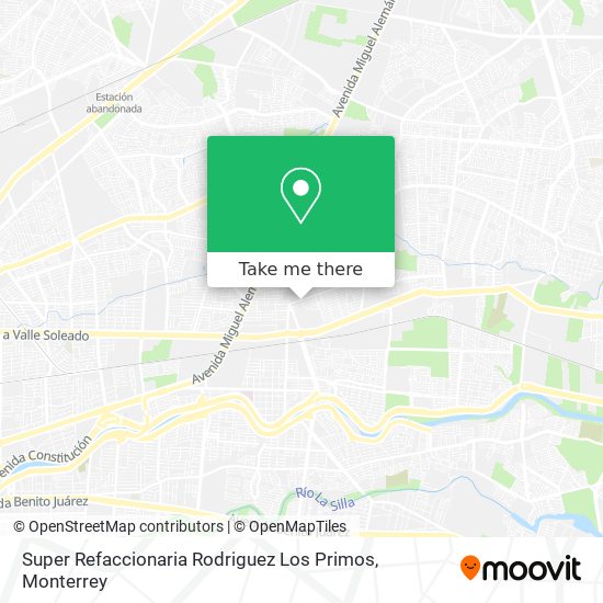 Super Refaccionaria Rodriguez Los Primos map