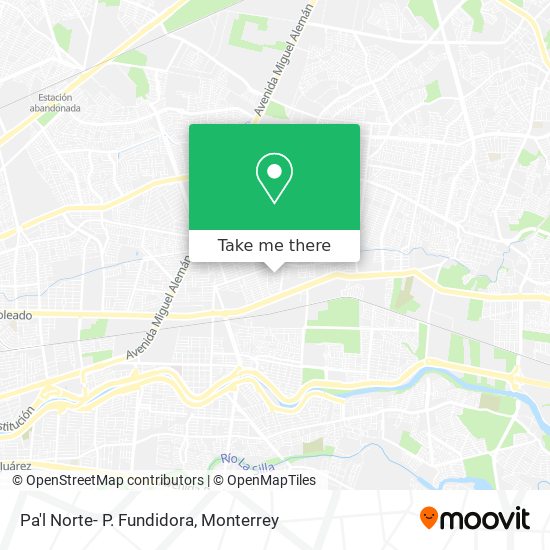 Mapa de Pa'l Norte- P. Fundidora