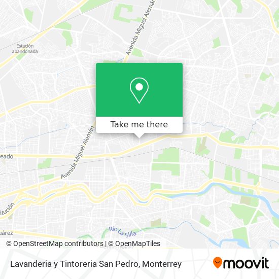 Lavanderia y Tintoreria San Pedro map