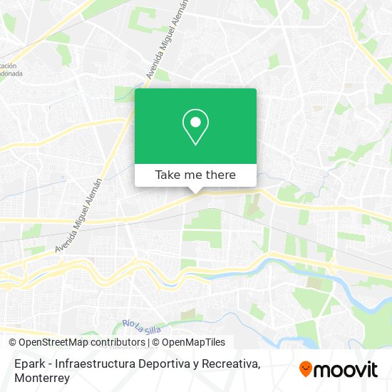 Mapa de Epark - Infraestructura Deportiva y Recreativa