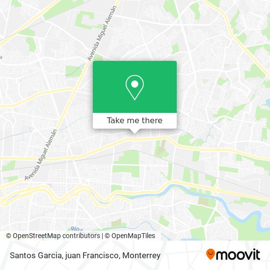 Santos Garcia, juan Francisco map