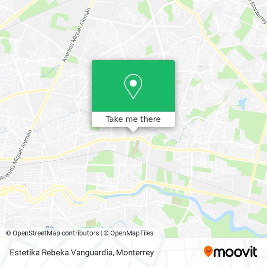 Estetika Rebeka Vanguardia map
