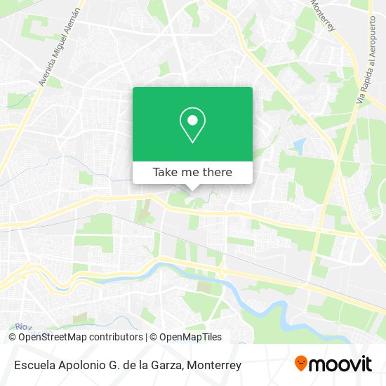 Mapa de Escuela Apolonio G. de la Garza