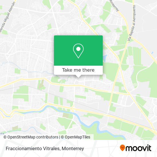 Fraccionamiento Vitrales map