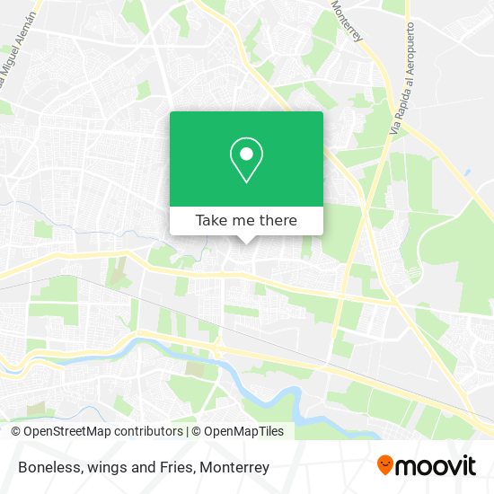 Mapa de Boneless, wings and Fries