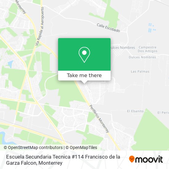 Escuela Secundaria Tecnica #114 Francisco de la Garza Falcon map