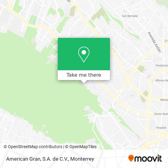 American Gran, S.A. de C.V. map