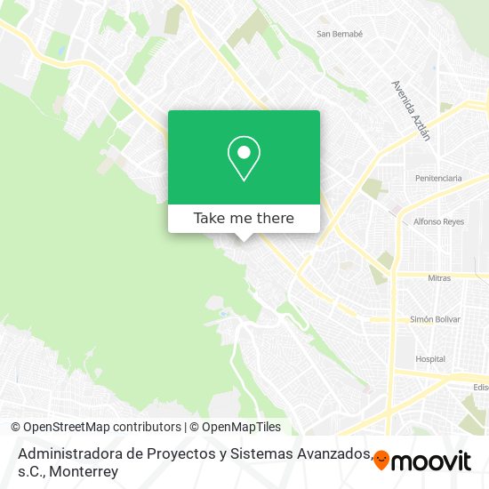 Administradora de Proyectos y Sistemas Avanzados, s.C. map