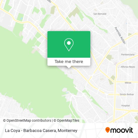La Coya - Barbacoa Casera map