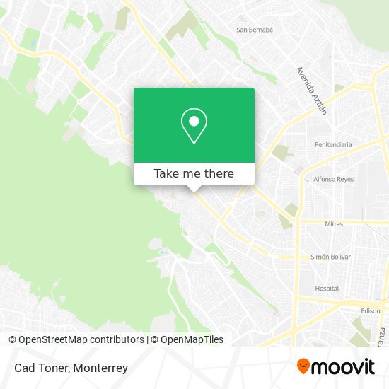 Mapa de Cad Toner