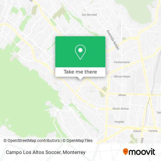 Mapa de Campo Los Altos Soccer