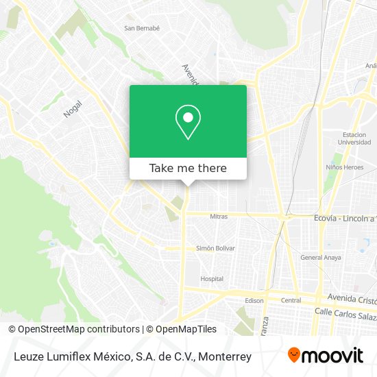 Mapa de Leuze Lumiflex México, S.A. de C.V.