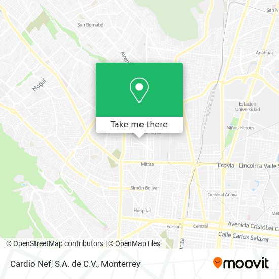 Mapa de Cardio Nef, S.A. de C.V.