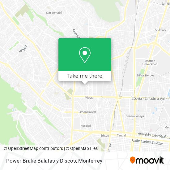 Power Brake Balatas y Discos map
