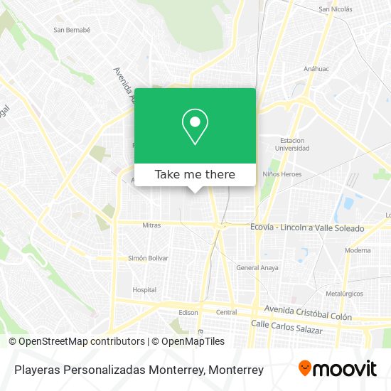Playeras Personalizadas Monterrey map