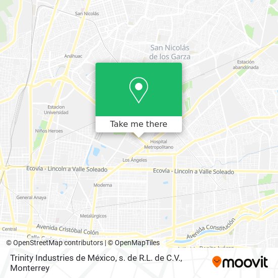 Trinity Industries de México, s. de R.L. de C.V. map