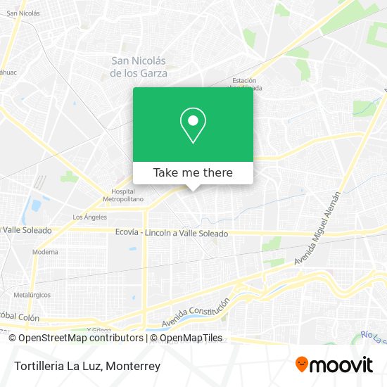 Mapa de Tortilleria La Luz