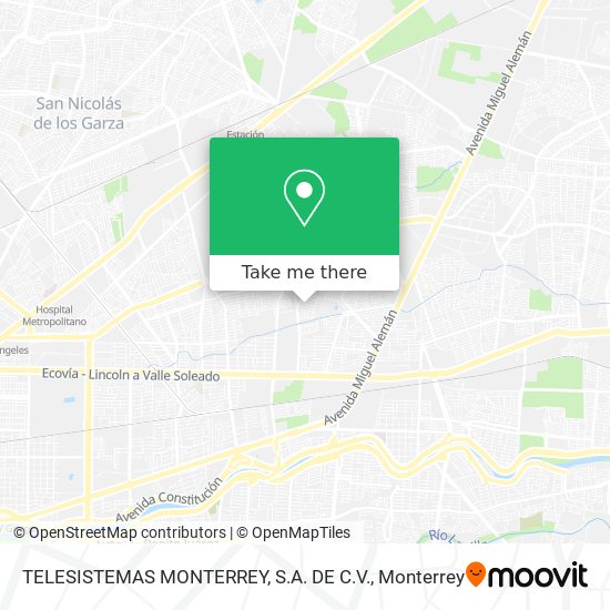 Mapa de TELESISTEMAS MONTERREY, S.A. DE C.V.