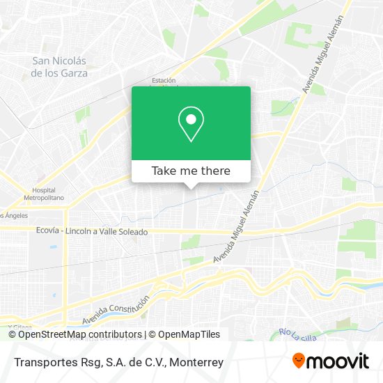 Mapa de Transportes Rsg, S.A. de C.V.