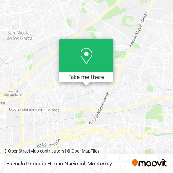 Escuela Primaria Himno Nacional map