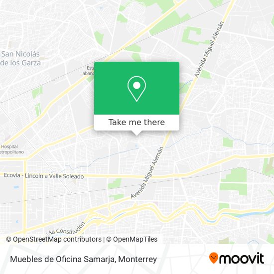 Mapa de Muebles de Oficina Samarja