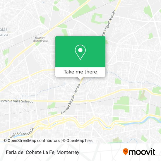 Mapa de Feria del Cohete La Fe