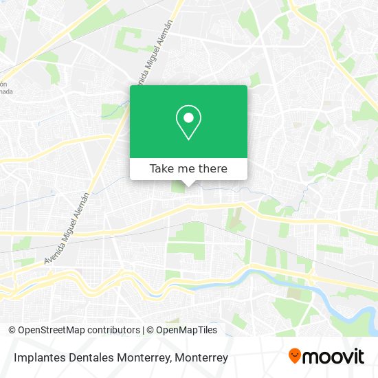 Implantes Dentales Monterrey map