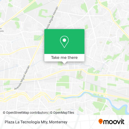 Plaza La Tecnología Mty map