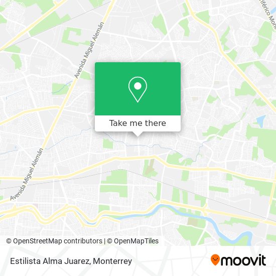 Mapa de Estilista Alma Juarez