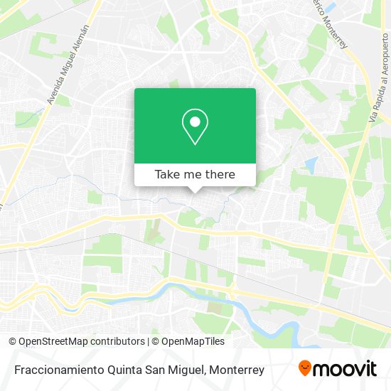 Mapa de Fraccionamiento Quinta San Miguel