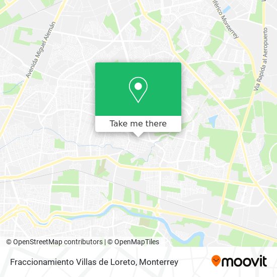 Mapa de Fraccionamiento Villas de Loreto