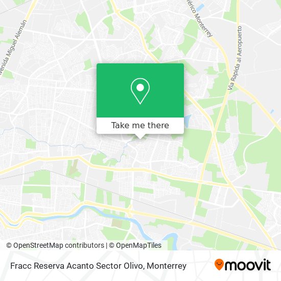 Fracc Reserva Acanto Sector Olivo map
