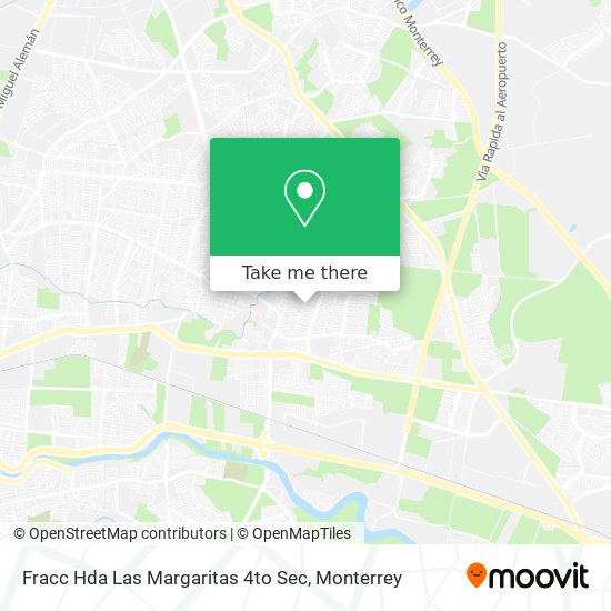 Mapa de Fracc Hda Las Margaritas 4to Sec