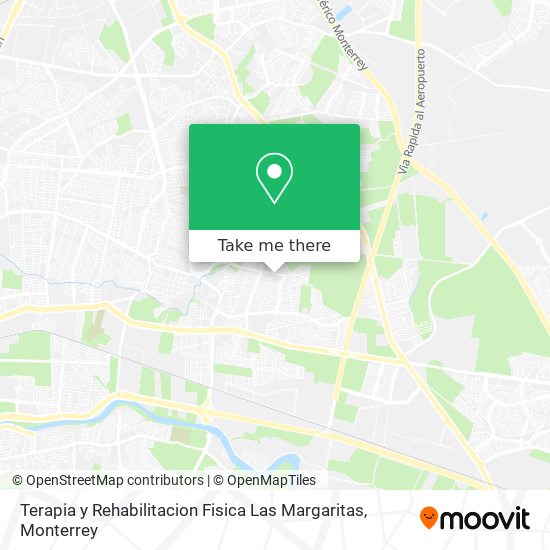 Mapa de Terapia y Rehabilitacion Fisica Las Margaritas