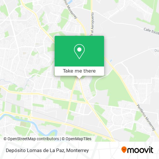 Depósito Lomas de La Paz map