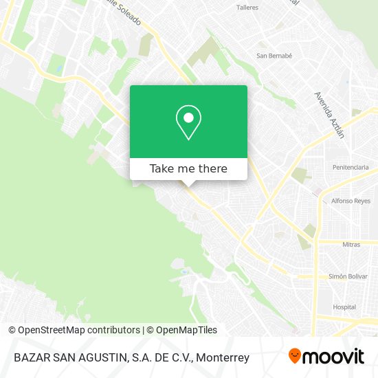 BAZAR SAN AGUSTIN, S.A. DE C.V. map