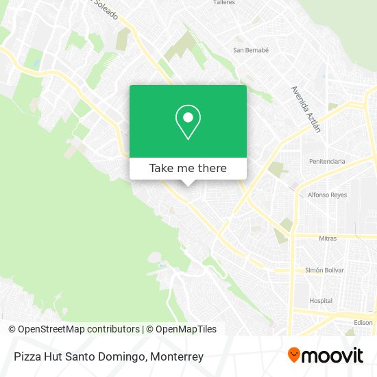 Pizza Hut Santo Domingo map